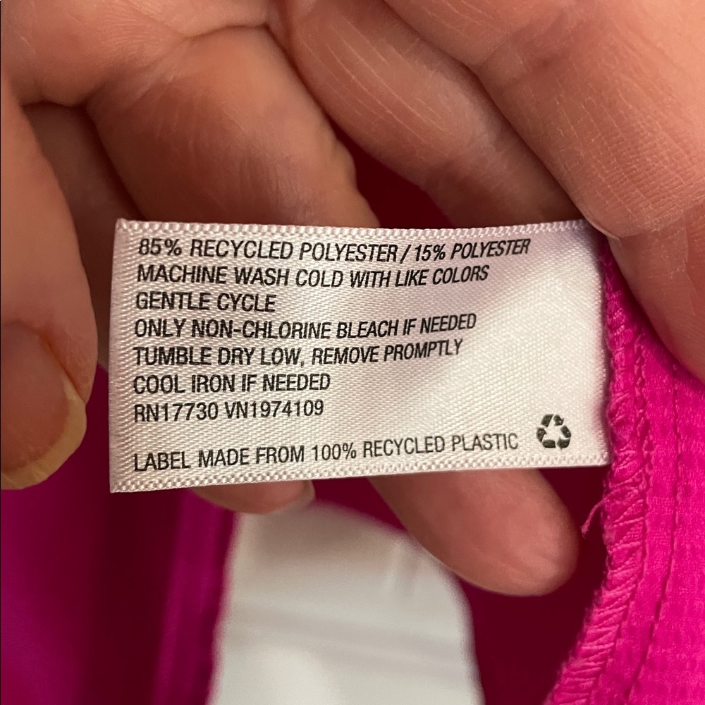 Wild Fable large Fuchsia Tie-Front Blouse EUC - Picture 4 of 5